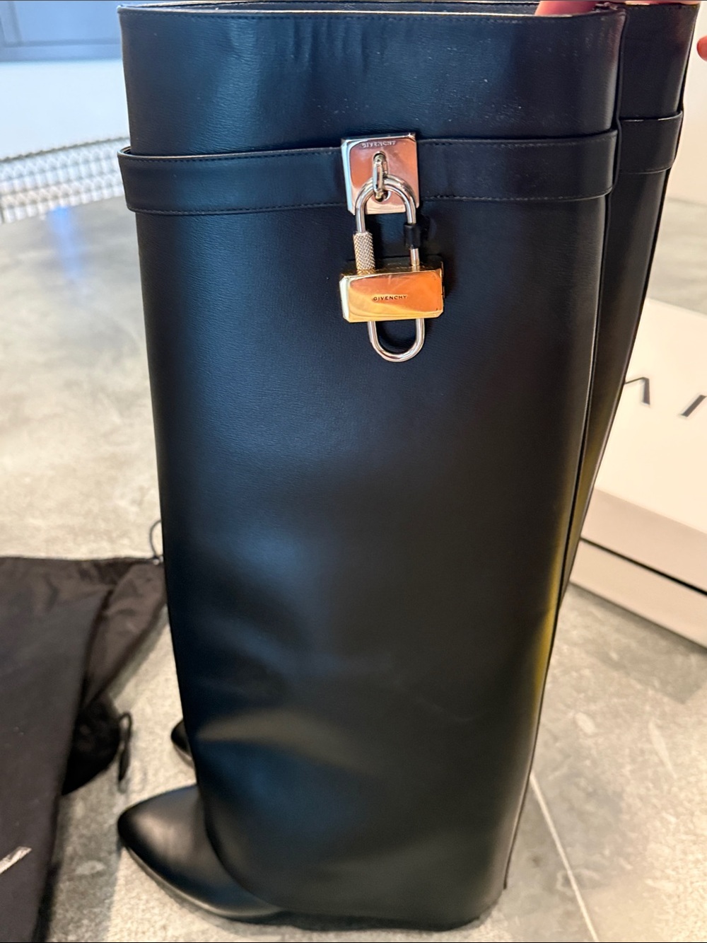 Givenchy shark lock boots